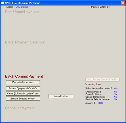 Wiz 15 APSELI BatchCommitPay